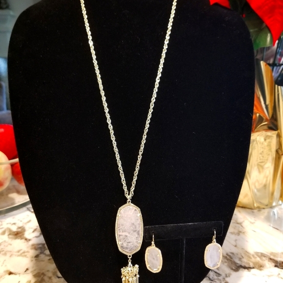 Kendra Scott necklace & earring set. - Picture 2 of 3